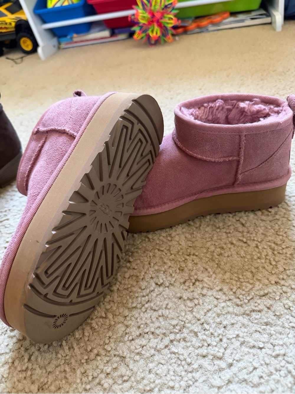 Girl’s Pink Platform Ugg Boots